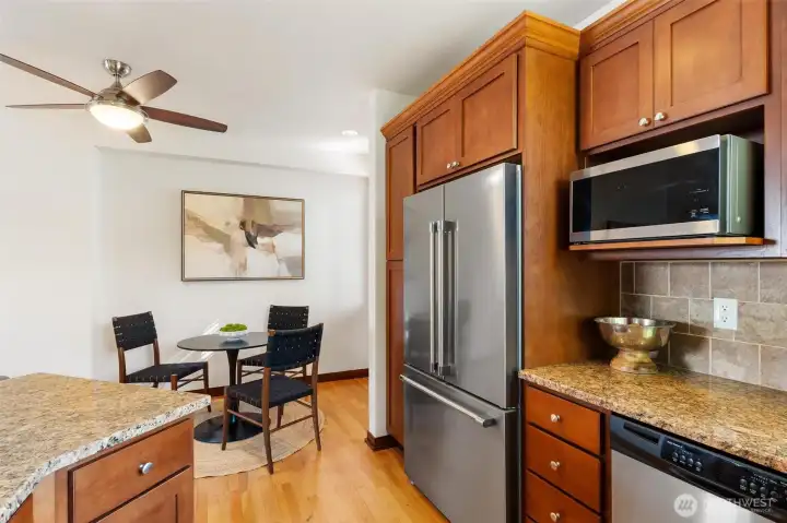 Kitchen and dining connection offering effortless flow for daily living.