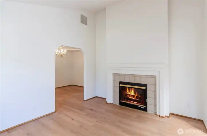 Front living room, unstaged. New vinyl plank floors through all the main living areas. Front living room, unstaged. New vinyl plank floors through all the main living areas.