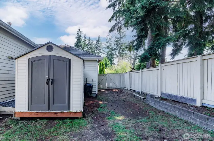 Added storage shed with plenty of side yard for boat or RV. Added storage shed with plenty of side yard for boat or RV.