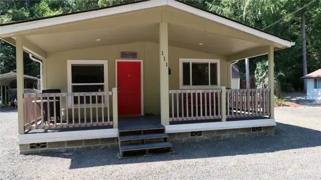 Awesome cover porch to sit and relax