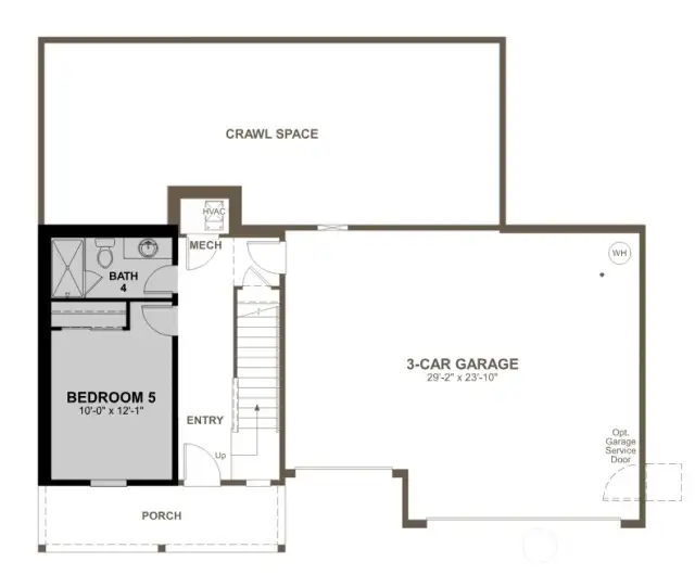 Lower Level Floor Plan.