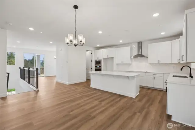 Bright kitchen.