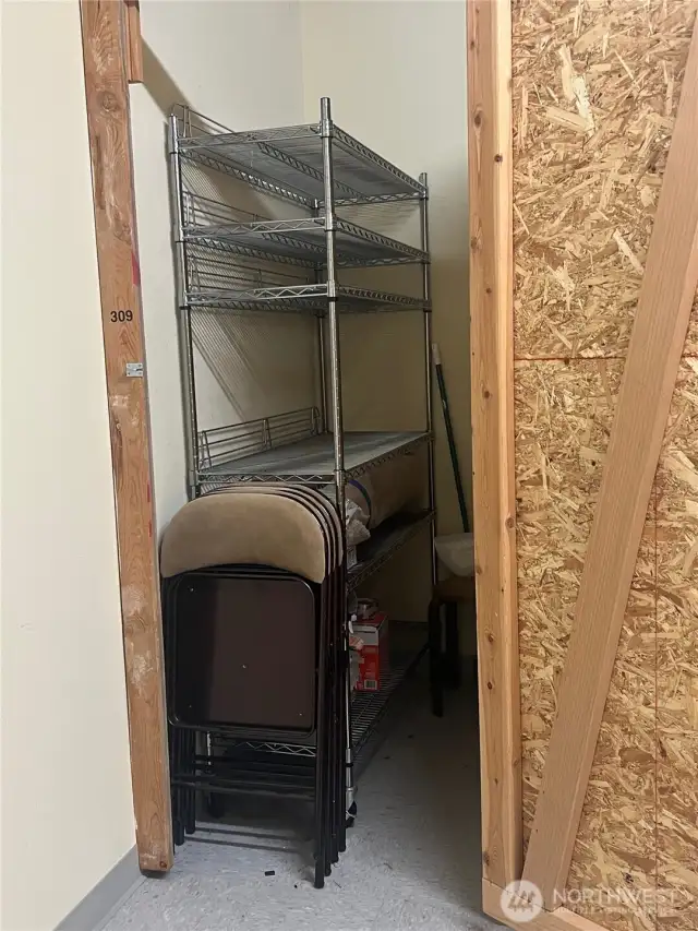 Storage Locker steps away from unit 309 in hallway