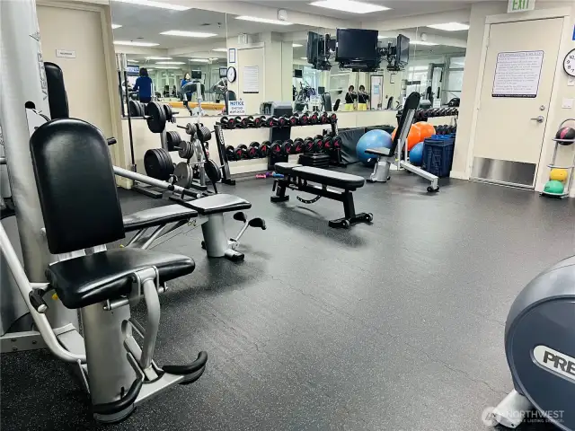Additional exercise equipment.