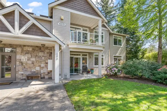 This unit is the bottom patio unit in this photo