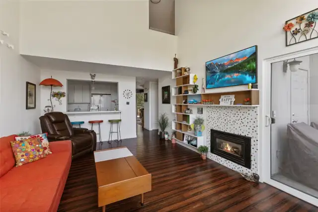 Tiled Fireplace
