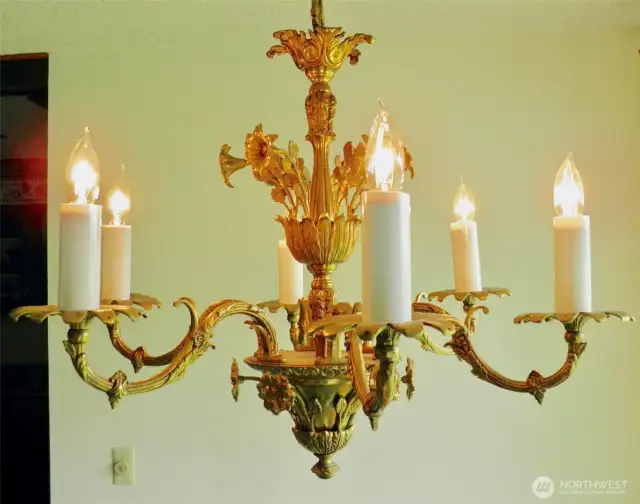Gorgeous antique chandelier!