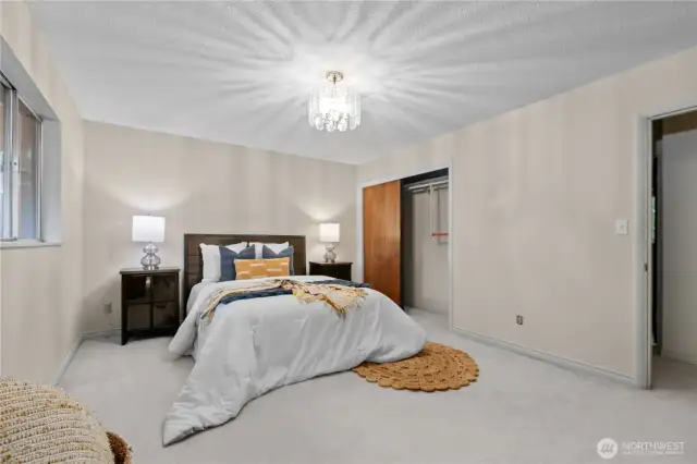 Primary ensuite with room for King bed