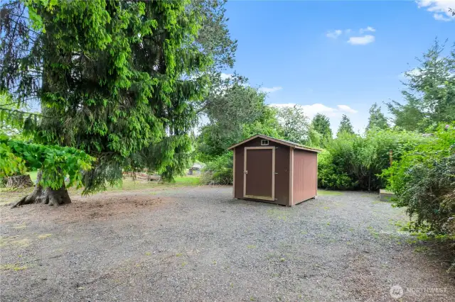 Garden shed in close proximity to your beautiful yard