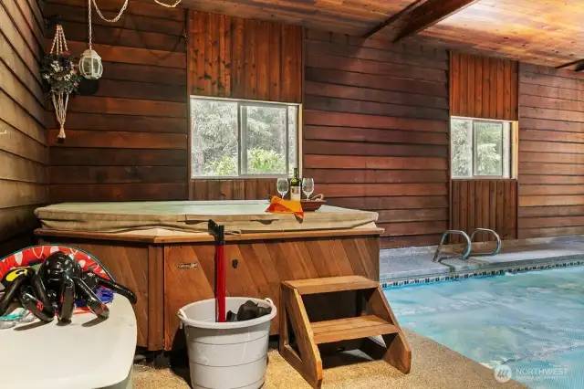 SPA IN POOL ROOM