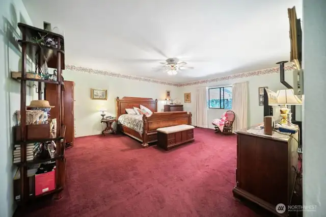SPACIOUS PRIMARY SUITE!  WE FEEL A SLIDING DOOR WOULD BE PERFECT HERE!!