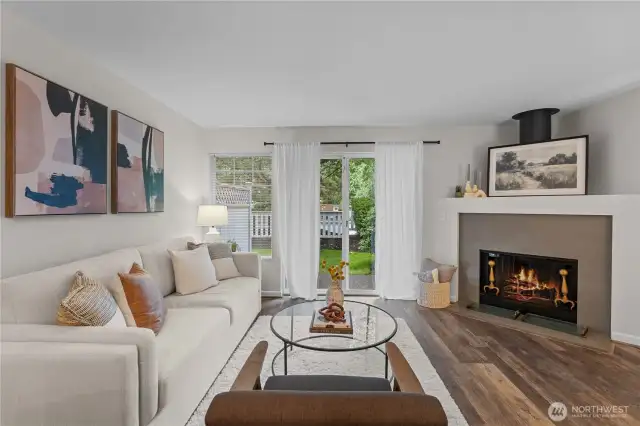 Another glimpse of the living room to the outdoor space