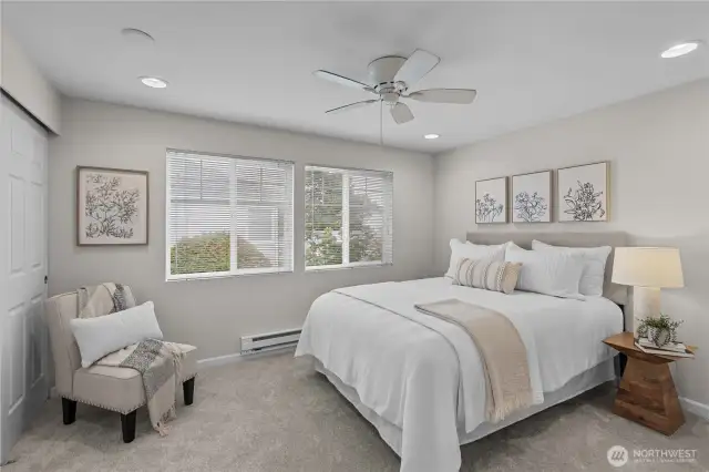 Another primary suite!   Both rooms are well sized