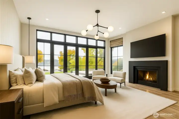 Primary Bedroom. AI enhanced.