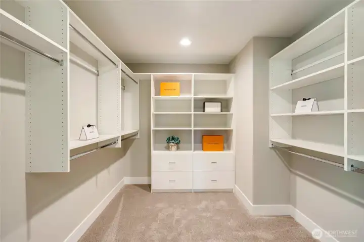Primary walk-in closet