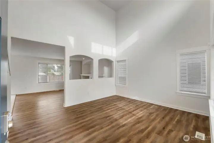 Vaulted ceilings as you enter!