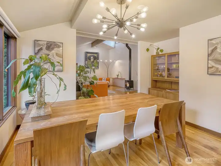 Main level dining room looking toward living room