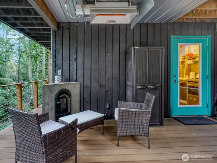 Studio deck and entranceS