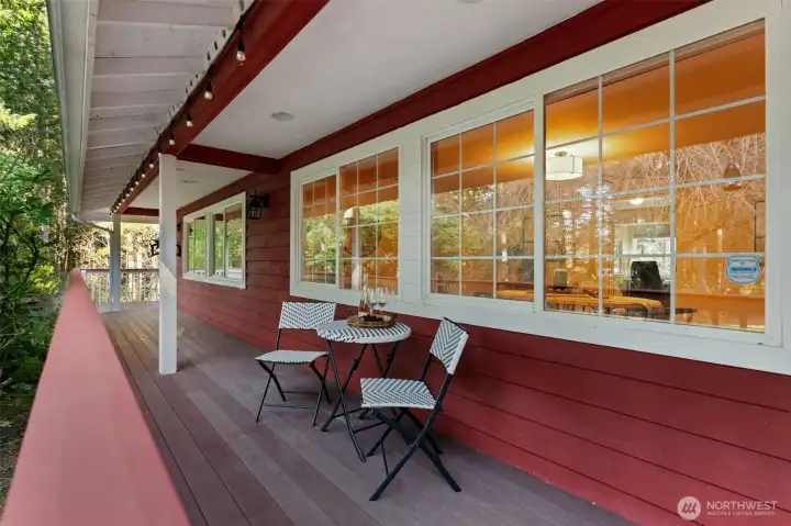 Wrap around porch for relaxing!