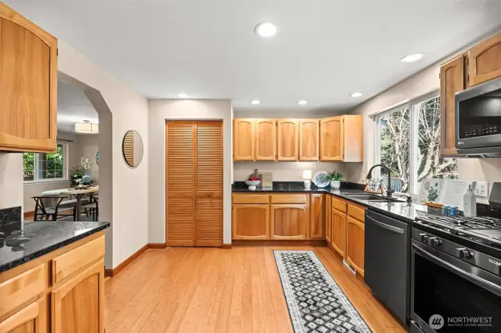 Tons of storage in this chef's kitchen