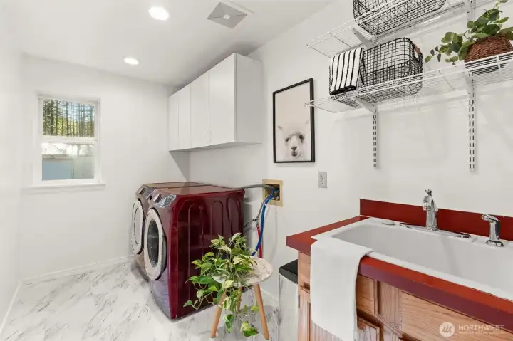 Laundry Room with washer and dryer