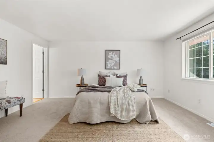 Plenty of room for a king sized bed