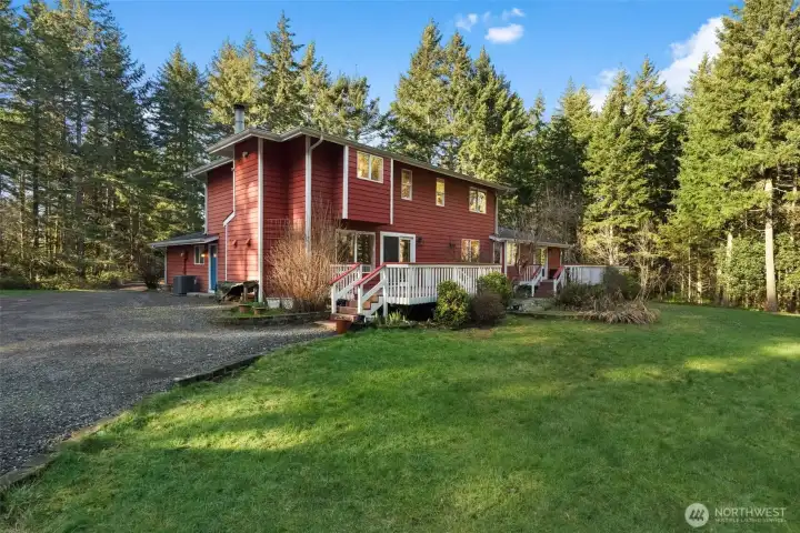 View from the garden