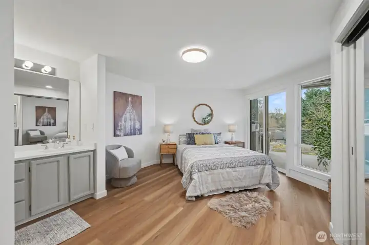 Primary bedroom with deck access