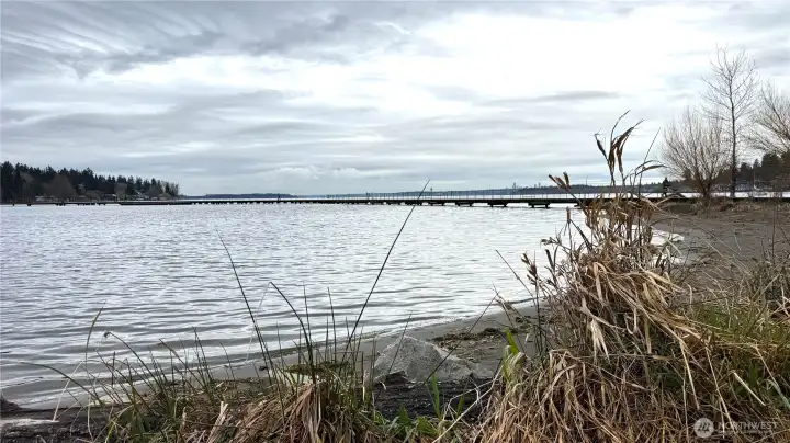 Juanita Beach Park two blocks away