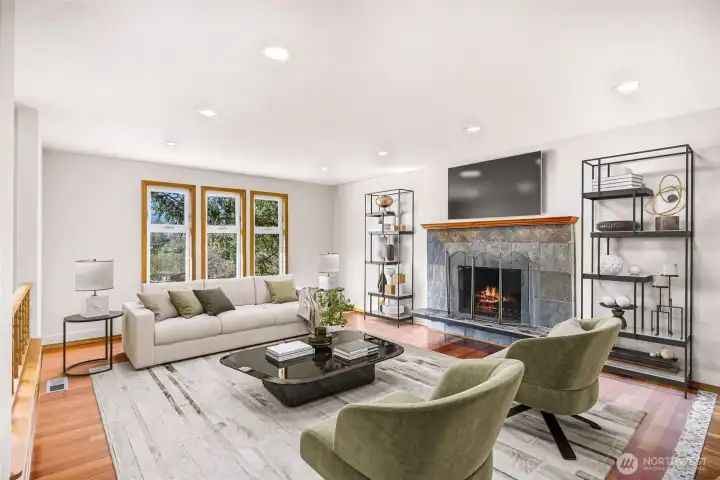 Virtual Staging of Living Room