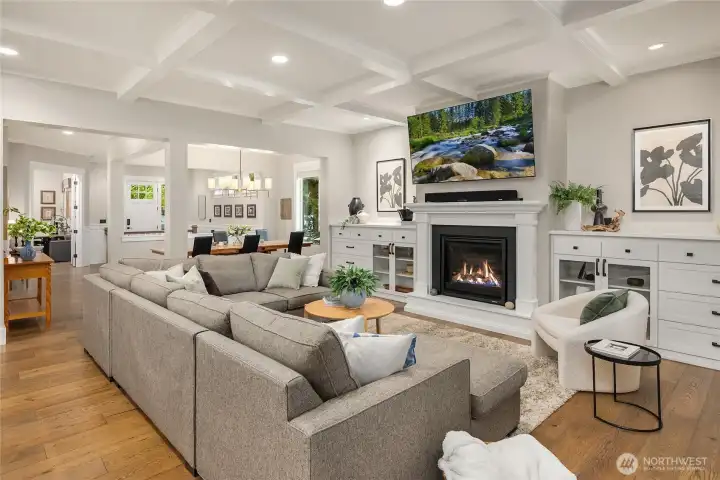 The living spaces are so gracious and tons of natural light.