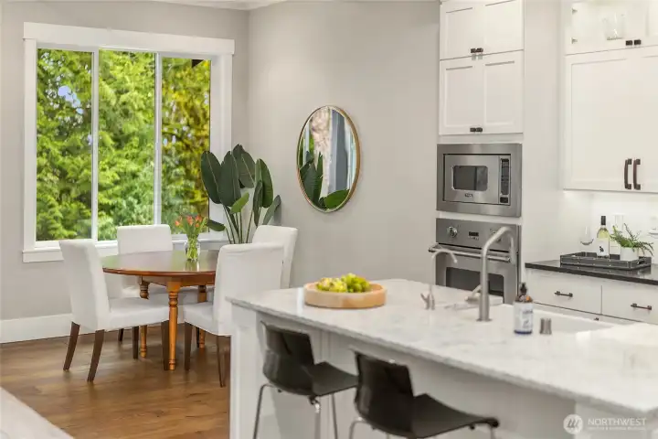 Cozy breakfast nook for morning gatherings!