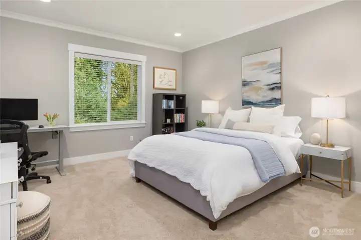 One of 3 additional bedrooms on the level..