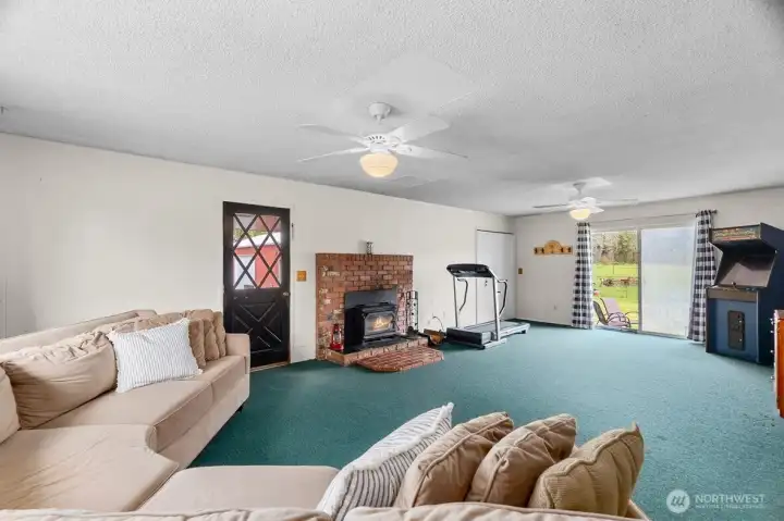 A cozy second living area for gathering or relaxing.