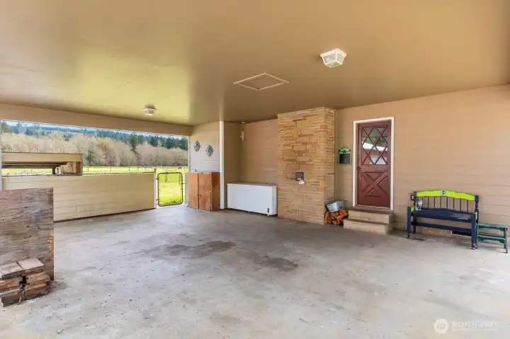 Carport provides convenient everyday access.