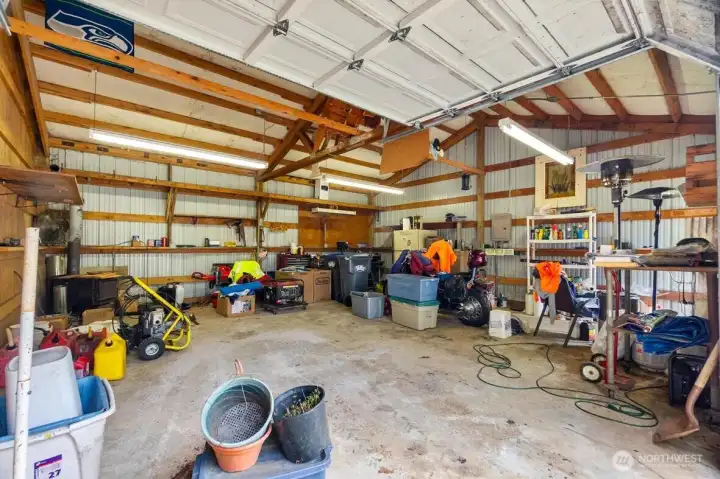 Large shop ideal for projects, storage, or equipment.