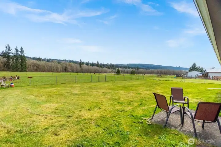 Peaceful setting with wide-open skies and fresh air.