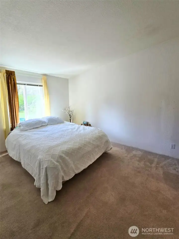 Primary bedroom and ensuite. Ensuite is to  the right