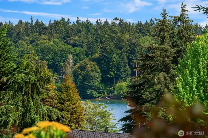 Peak mountain and water views