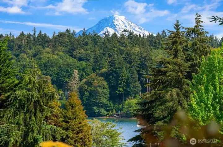 Peak mountain and water views Peak mountain and water views