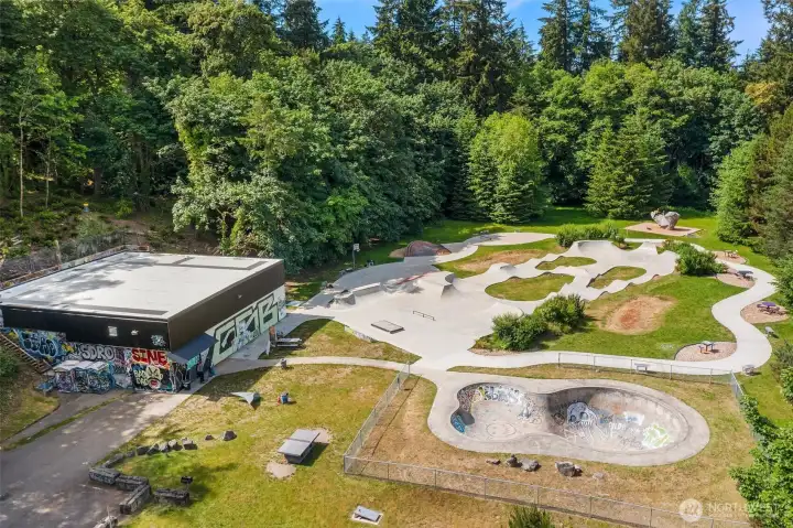 Across from Burton adventure park