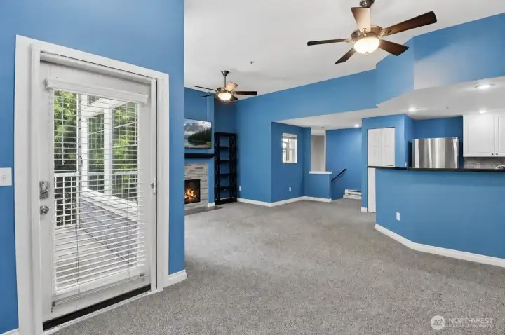 Deck access off the dining area with phantom screen to allow fresh air in