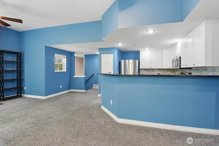 Bar seating available for entertaining