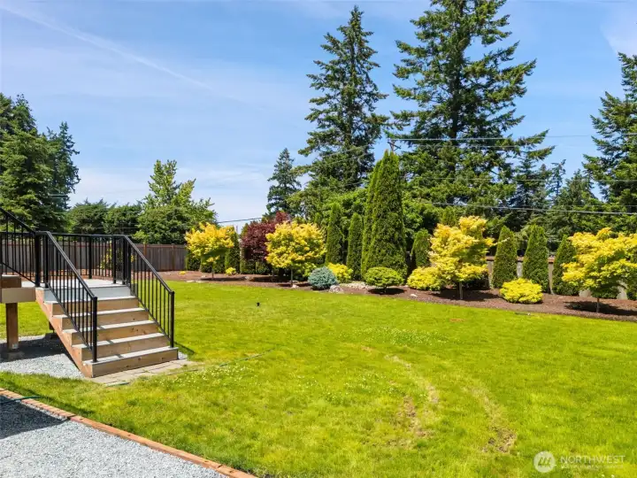 That takes to you this beautiful backyard!