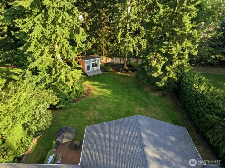 A 2021 Studio/Office was added to the lovely and private backyard. A 2021 Studio/Office was added to the lovely and private backyard.