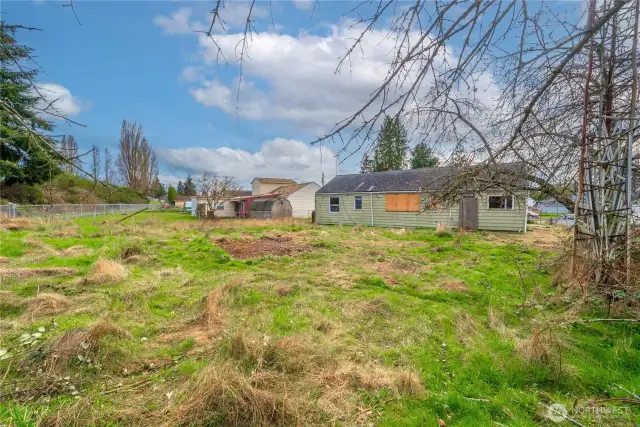 Extremely large lot.