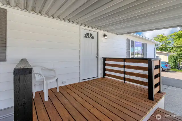 Entry with new deck