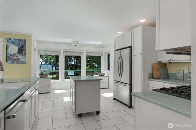 Large kitchen.