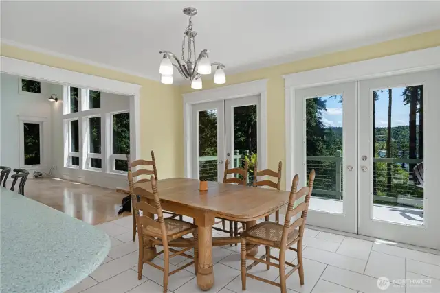 Dining area off the kitchen.
