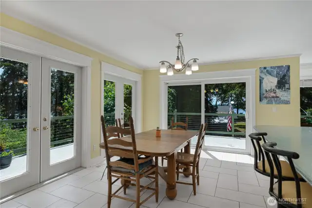 Dining area off the kitchen.